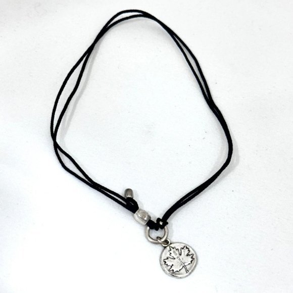 Alex & Ani Maple Leaf Pull Cord Bracelet - Picture 1 of 6